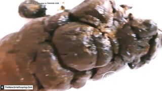 Nice big logs from a big mature woman's asshole