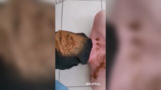 Faceshitting scat slave