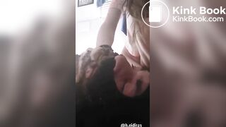 Faceshitting scat slave