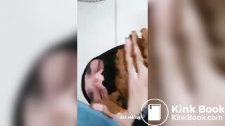 Faceshitting scat slave