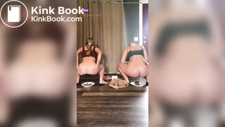 Hot girls making a shit meal