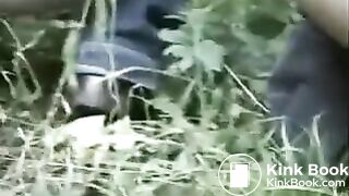 2 kinky girls pee and poo in the woods..