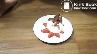 Just consuming feces..