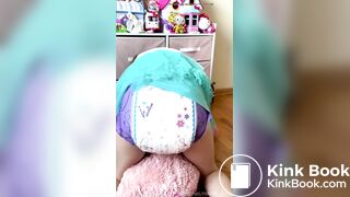 Sexy Hot White Girl Huge MLP Diaper Poop