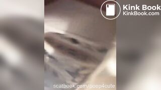 Sabrina big ass pooping on toilet