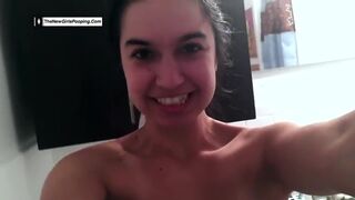 She talks and you see her poop very close up