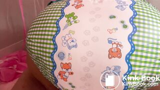 Pretty lightskin ebony takes a fleet enema and messes