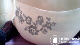 Sexy Hot White Girl Black Rose Diaper Poop