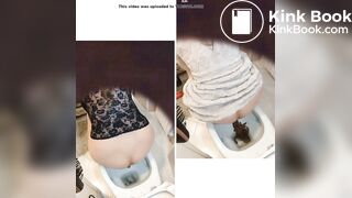 Double poop and fart scene
