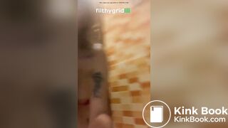 Blond girl pantypoop