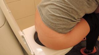 Bulgarian girl pooping on toilet - video 5
