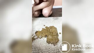 Thick poop missed plate