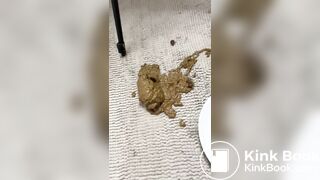 Thick poop missed plate