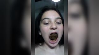 Swallowing poo..