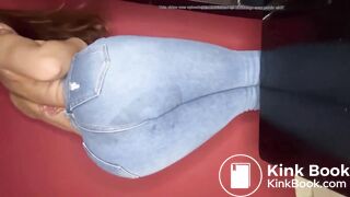 Sexy Hot Latina Makes A Huge Load In Blue Jeans