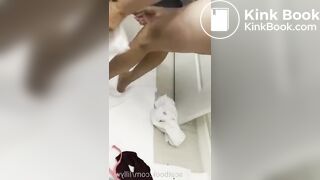 Hot girl shitting in a cup