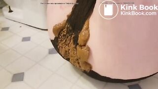 Black panties filling