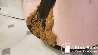 Black panties filling