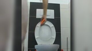 Girls pooping on toilet - video 42