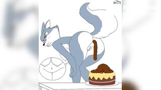 Porsha Pooping on a cake