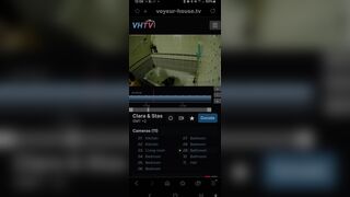 woman pooping m