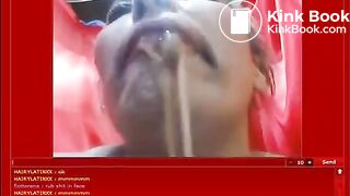 Massive ass granny in scat solo