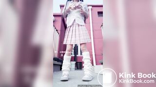 Chinese girl fully clothed ascat