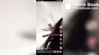 TT girl shitting in trash can