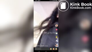 TT girl shitting in trash can