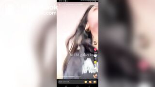 TT girl shitting in trash can