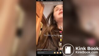 TT girl shitting in trash can