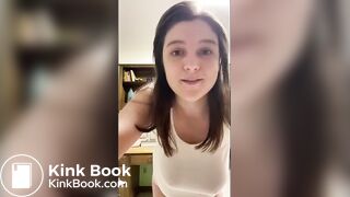 Sexy Chubby White Girl Pink & White Stripe Panty Poop