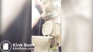 Pooping on toilet - video 31