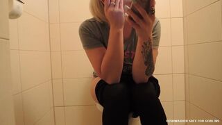 Bulgarian girl pooping on toilet - video 2