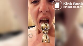 XSXSX pees and masturbates, uses butt plug and shits