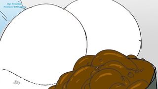 Office lady Poop Desperation