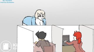 Office lady Poop Desperation