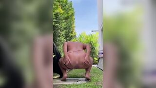 Big shit outside - video 3