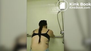 She has to poop her pants..