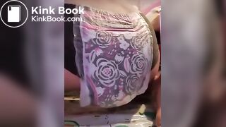 English Girl Messes Diaper