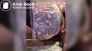 English Girl Messes Diaper