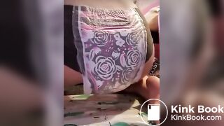 English Girl Messes Diaper