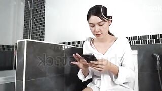 Ragazza giapponese con la diarrea