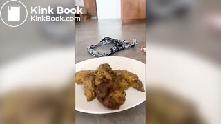 Cute little Asian takes a dump