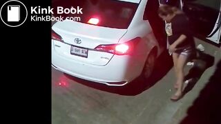 Latin Woman Shit in the street