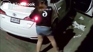 Latin Woman Shit in the street