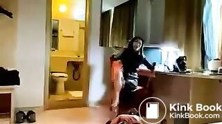 Chinese woman - scat, slapping, feet