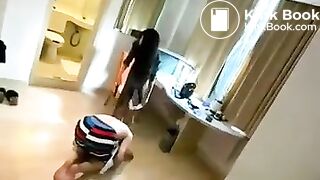 Chinese woman - scat, slapping, feet