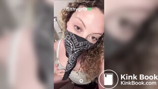 Italian blonde teen farts and poops a lot on toilet