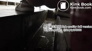 Beautiful girl poops in the toilet 66